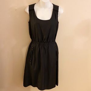 NWT LOFT Black Dress with Side Pockets, Size 2.